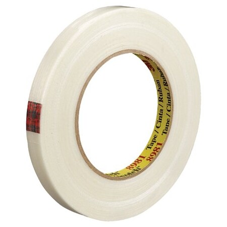 3M 1/2'' x 60 yds. 3M 8981 Strapping Tape, 12PK T913898112PK